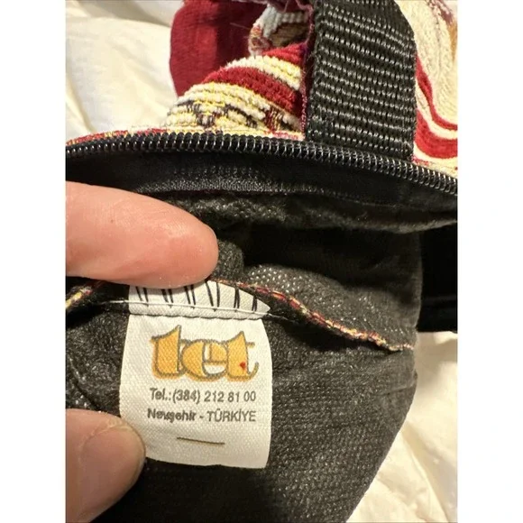 TET Turkish Tapestry‎ Shoulder Bag Purse Tote Camel Design Handles Boho Hippie - Picture 8 of 12